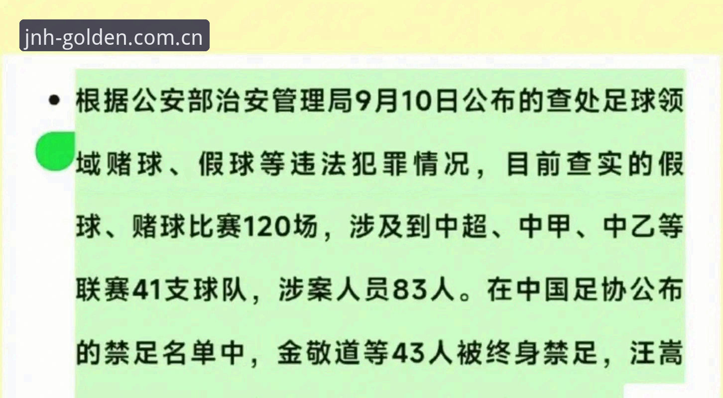 金年会官网怎么样 中国足协第三批禁足名单公布:3大看点解读65人重罚背后的足球乱象